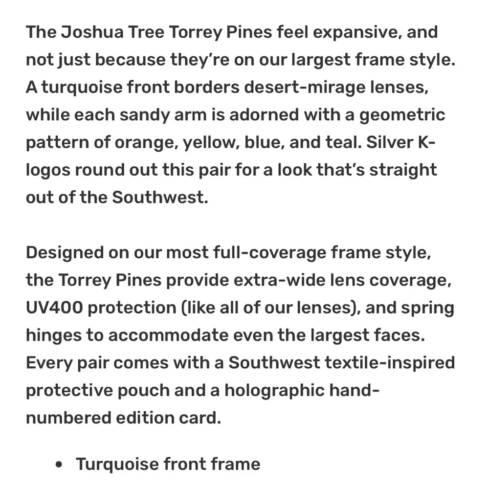 Knockaround Torrey Pines Joshua Tree Limited Edition Sunglasses Polarized